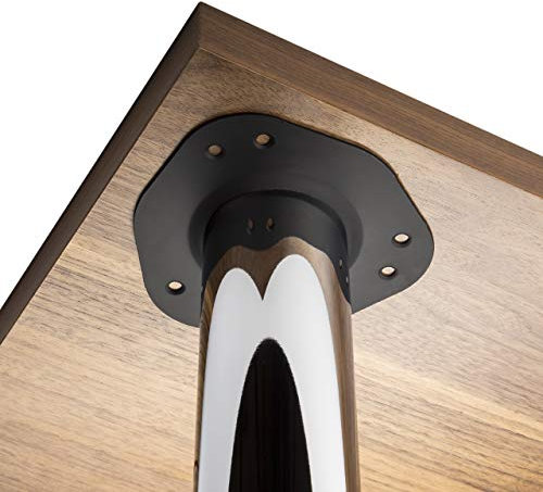 4er Set SO-TECH® Tischbeine/Höhe 1100 mm/Höhenverstellbar/Ø 60 mm/Chrom poliert/Tragkraft bis 75Kg je Fuß/Schreibtischbeine Möbelbeine Tischfüße