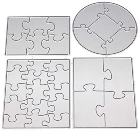 SUPVOX Puzzle Schablonen Stanzmaschine Stanzformen Metall Stanzschablone Prägeschablonen Album Scrapbooking DIY