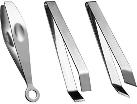 3 Pièces Pince à Épiler Pinces à Épiler Pince à Poisson Cheveu Épilation Cuisine Outil De Retrait D'os De Broche Pince à Volaille Outils De Pêche Plume D'oie Arête Acier Inoxydable