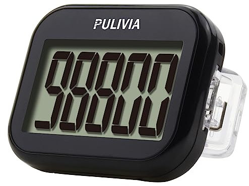 PULIVIA Simple 3D Pedometer for Walking, Track Steps Portable Sports Pedometer with Clip and Lanyard, Pedometer Pedometer for Older Children Men Women