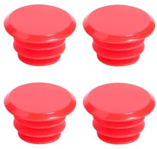 cyclingcolors 4X Fahrrad lenkerstopfen Kunststoff endkappen rennrad Vintage MTN, rot
