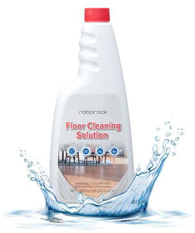 roborock 480ml Original Cleaning Solution for roborock Saros Series, QV 35S, Qrevo Series, Q10/Q7/Q5 Pro Series & F25 GT Wet Dry Vacuum, Floor Cleaner, No Foaming and Streaking, Concentrate 1:200