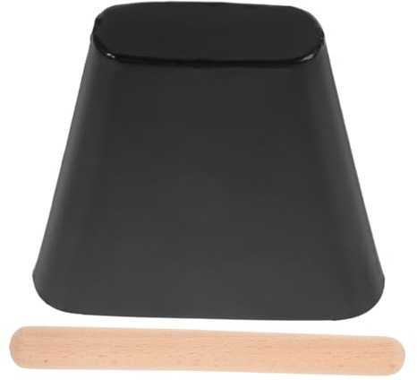 Toyvian Campanello a Percussione in Metallo Con Bastone, Strumento Musicale Giocattolo Per Ragazzo Ragazza, Campanaccio Portatile 4 Pollici Per Allenamento e Attività All'aperto, Set Con Bastone