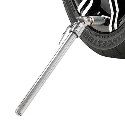 Fahrrad-Reifendruckprüfer - Präzises und schnelles Luftdruckmessgerät mit Doppelkopf-Spannfutter | Hochleistungs-Luftdruckmesser aus Edelstahl mit einer maximalen Messung von 300 PSI, universelles Wer