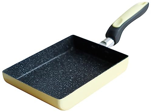 Zerodeko Sartén Tamagoyaki Antiadherente Para Freír Huevos Sartén Cuadrada De Cocina Portátil Antiadherente Para Tortillas y Huevos