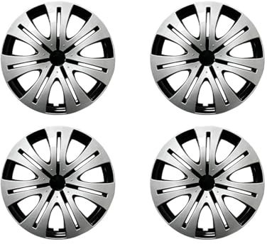 ILQNZCNM Juego de 4 tapacubos compatibles con Llantas de Hierro, tapacubos de Acero de Repuesto for neumáticos R16 de 16 Pulgadas