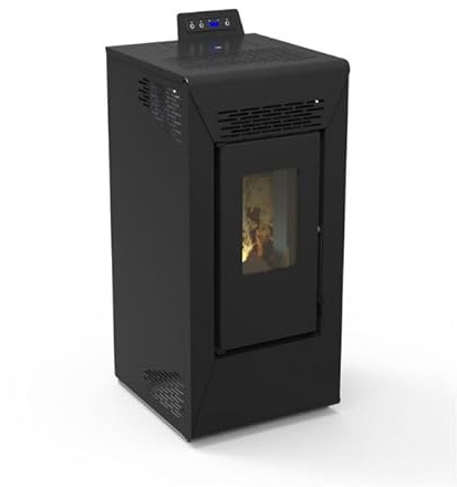 Stufa a pellet ventilata Courmayeur da 8,74 kw Nero