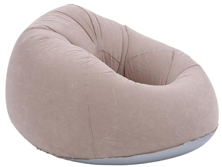 PUSOKEI Sillón Inflable Moderno, sofá Portátil para Sala de Estar, Cómoda Silla Inflable para Dormitorio, Sala de Juegos, Gris
