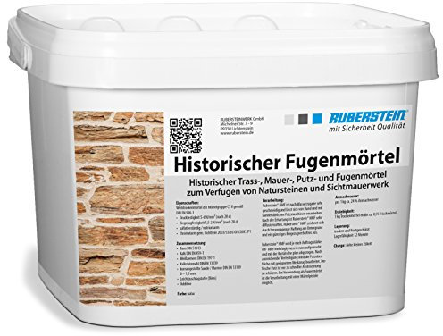 Ruberstein® Historischer Fugenmörtel natur im 5 kg Eimer