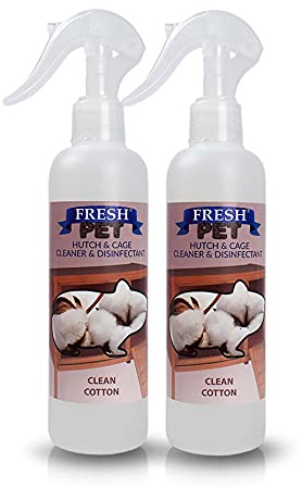 Trade Chemicals FRESH PET Rodent Disinfectant Specialist - Rabbit Hutches and Cages 2 x 250ml (CLEAN COTTON)