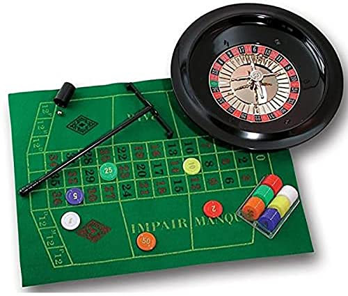 VejiA Roulette-Rad-Set Komplettset, Casino-Roulette-Spielset, 10-Zoll-Roulette-Set für Casino-Spiele, Freizeit-Tischspiele, perfekt für einen Spieleabend zu Hause oder eine Party zu Hause