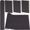 craspire 200x42 cm Leinen-Buchtuch Zum Buchbinden Schwarze Selbstklebende Stoffoberfläche Buchumschlag Mit Papierrücken Bücher Alben Scrapbooking DIY-Einband Schutz Buchtuchzubehör