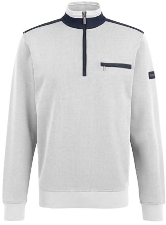 bugatti Felpa da Uomo Troyer Tasca sul Petto Cotone, 20-Ecru, S