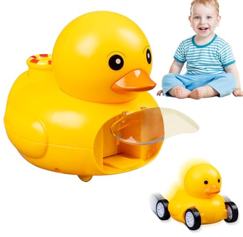 KOIROI Baby Aufziehauto, Press-and-Go Spielzeugauto für Kleinkinder ab 1 2 3 Jahr, Katapult Auto Spielzeug, Baby Auto Spielzeug ab 3 Jahre, Enten Zurückziehen Spielzeugauto für Kinder Jungen Mädchen