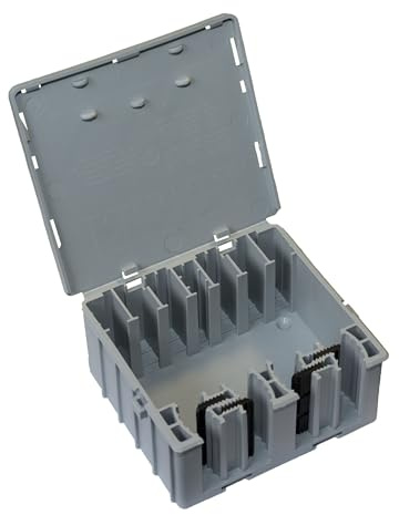 WAGO WAGOBOX XLA Junction Box, Suitable for WAGO 222 and 773 Series, for Multicore Cables, max. 4 mm² Connectors, up to 32 Amp, 450 Volt, 207-3305, Grey, Pack of 1