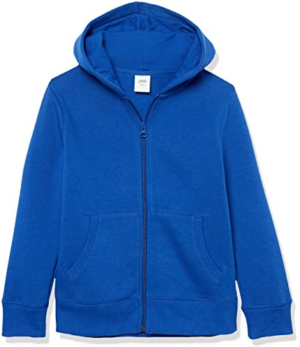 Amazon Essentials Sudadera de Forro Polar con Capucha y Cremallera Niño, Azul, 8 años