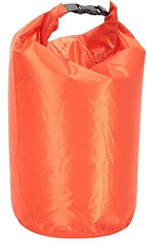 Mountain Warehouse 10-l-Drybag - wasserfeste Tasche, Rucksack aus Ripstop-Stoff, Seesack mit überklebten Nähten, pflegeleicht - für Kayaking, Rafting, Angeln, Camping Orange Einheitsgröße