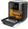 Aigostar Heißluftfritteuse 12L Heißluftofen Backofen, 1700W Mini-Backofen mit 7 Zubehör,LED-Display Vorheizen&Warmhalten,Obst Dehydrator,8 Programme, Air Fryer Fritteuse ohne Öl