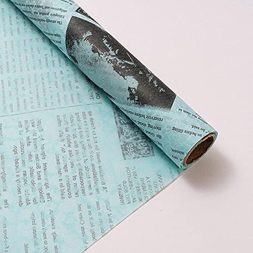 YUNHOME Gift Wrap Tissue Paper Gift Wrap Gift Wrapping Paper 58Cm 5M Roll Florist Bouquet Wrap Newspaper Paper Material Flower Wrapping Paper Gift Packaging For Christmas & Party Deco-D