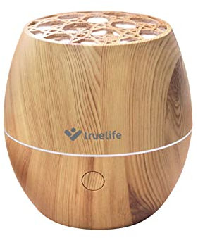 TrueLife Diffuser D3 Light 120 ml Aroma Diffuser Holzdesign Ultraschall Aromatherapie Luftbefeuchter, Duft Diffusor, Ultraschall Luftbefeuchter Aromatherapie Öle, BPA-frei, Duftlampe mit 7 LED Farben