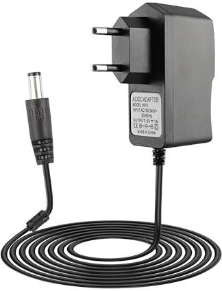Xahpower 9V Gitarre Pedal Netzteil Adapter für Boss PSA-120S, Wandladegerät für BOSS Effektpedal, Roland Musikinstrumente, Casio Keyboard, ME-80 ME-70 ME-25 ME-50B GT-100 GT-1 GT-10 AD-10