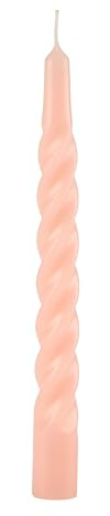 Tortillon Lacquered Candles Diameter 2.2 cm Height 21 cm – Pack of 6 – Peach/Peach Fuzz Cereria Di Giorgio