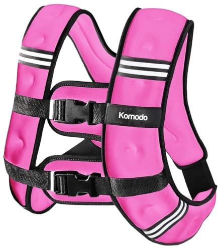 Komodo Weighted Vest Neoprene Cardio Running Workout Clothing (Pink, 5kg)