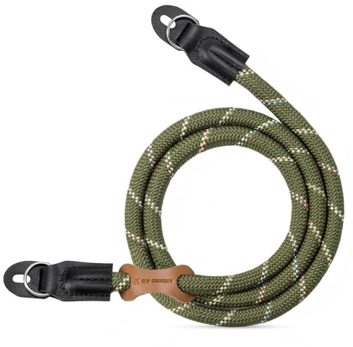 K&F CONCEPT sangle appareil photo, Courroie de cou pour appareil photo en nylon, cordon d'épaule résistant à l'usure, 100 cm