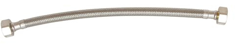 SOMATHERM FOR YOU, Flexible sanitaire 1/2 700mm - Raccords 2 écrous tournants - Acier inoxydable tressé EPDM - Norme ACS, certification QB - Résistant, souple et durable