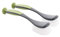 CleanPEAK Pack of 2 Stand Up Dish Brushes with Suction Cup, Soft Grip Handle and Non-Scratch Bristles – Grey/Green