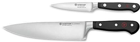 WÜSTHOF Classic Messersatz mit 2 Messern, Schwarz,silber