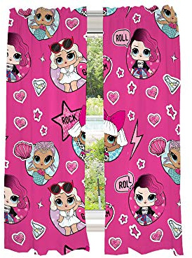 Franco barnrum fönstergardiner draperier set, 208 cm x 160 cm, LOL Surprise