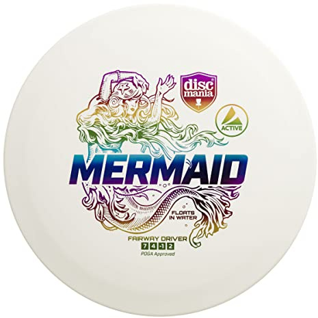Discmania Active Mermaid Disc Golf Driver – Floating Disc Golf Driver, Floats in Water – 160-165g