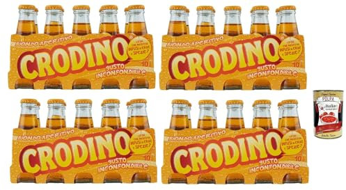 40x San pellegrino Crodino 100 ml Aperitif ohne Alkohol bitter aus italien + Italian Gourmet polpa 400g