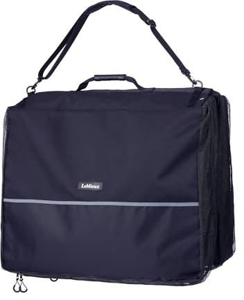 LeMieux Saddle Pad Carry Bag - Store, Protect and Carry Your Saddle Pads - Internal Hanging Strap - Mesh Air Vents - Adjustable Shoulder Strap - Navy