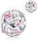 Alstiva Oktober Geburtsstein Charm 925 Sterling Silber 5A Zirkonia Anhänger für Europäische Armbänder Halsketten - Schmuck Geschenk für Damen Frauen