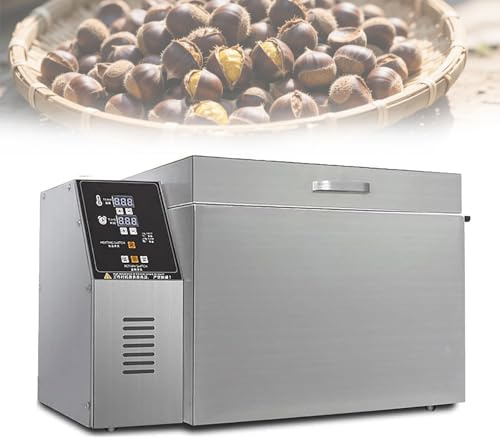 ZHIGUANYUN Tostadora de café Comercial. Tostadora eléctrica de Acero Inoxidable para Frutos Secos. Tostadora eléctrica con Temporizador y termostato controlable. Granos integrales salteados Type5