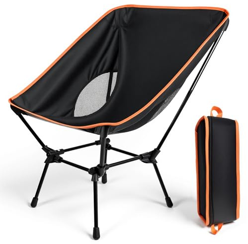 Rgaden Lightweight Folding Camping Chair with Breathable Mesh, for Backpacking, Beach, And Outdoor Adventures