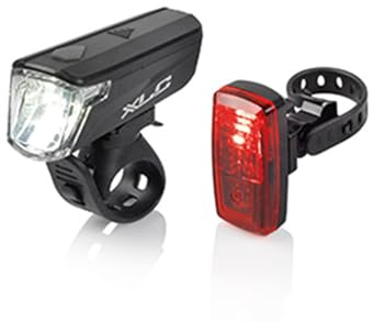Set di luci XLC Capella CL-S20, luci per bicicletta ad alte prestazioni per la massima sicurezza