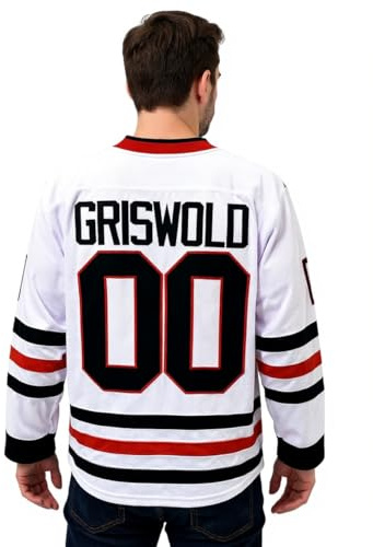 Clark Griswold 00 Deluxe Embroidered Hockey Jersey - Mens Large Multicolor