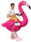 Arokibui Inflatable Flamingo Costume for Adult Funny Blow up Animal Costume for Cosplay Party Christmas Halloween Fancy Dress Festival Suit