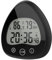 ALLOMN Reloj de baño, reloj de ducha digital LCD, reloj despertador, resistente al agua, control táctil, temperatura y humedad, temporizador de cuenta atrás, 3 métodos de montaje, corriente de batería