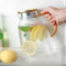 Tokenhigh Water Pitcher, Fridge Door Water Jug, High Borosilicate Drinking Carafe with Stainless Steel Lid, Leakproof Glass Water Jug for Hot/Cold Beverage Juice Tea Coffee Milk Wine(1.8 L/63 oz)