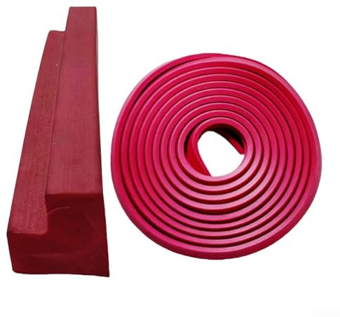 Paraurti per tavolo da biliardo in TPR rosso, 10 m, striscia di gomma per tavolo da biliardo, cuscini paracolpi per sala giochi sportivi e biliardo (14 x 18 mm)