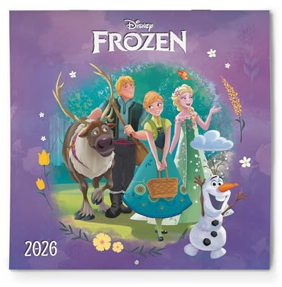 Disney Kalender 2026 - Frost Kalender 2026 - Disney Familjekalender 2026 | Familjekalender 2026 Frost med plats för anteckningar (30 x 30 cm) (12 månader)