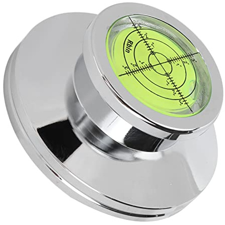 Bewinner Estabilizador de Tocadiscos y Abrazadera de Peso Récord, Estabilizador de Aleación de Aluminio para Reducción de Vibraciones y Calidad de Sonido, Se Adapta a Husillo de 7,2 Mm, para DJ