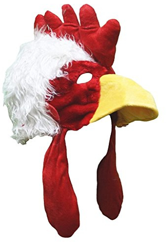 Petitebelle Halloween Costume Animals Hat Unisex Clothing Free Size (White Chicken)