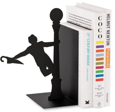 Balvi Bücherstütze Singing In The Rain Farbe schwarz Dekorativ Metall