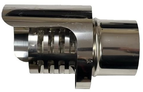 Terminal de fumar gránulos conexión M macho chimenea de acero inoxidable (D 100mm)