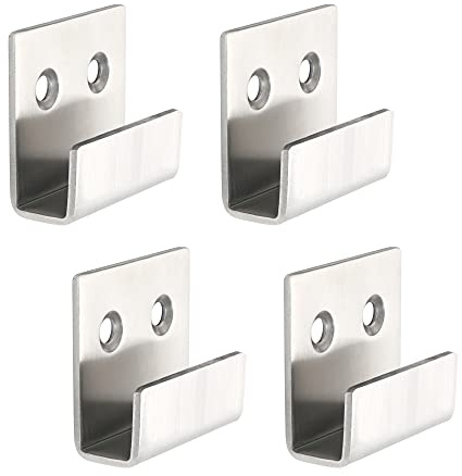 SAYAYO Fixation Miroir Mural Attache Cadre pour 10MM Intérieur 4 Pcs Argent